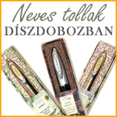 Neves tollak d�szdobozban, �tletes aj�nd�kok