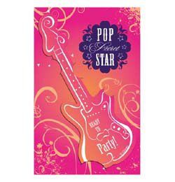 Hannah Montana Parti Megh�v�k�rtya - 6 db-os