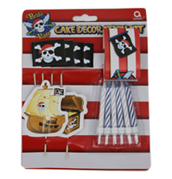 Kal�zos - Pirate Torta D�sz�t� Szett - 19 db-os